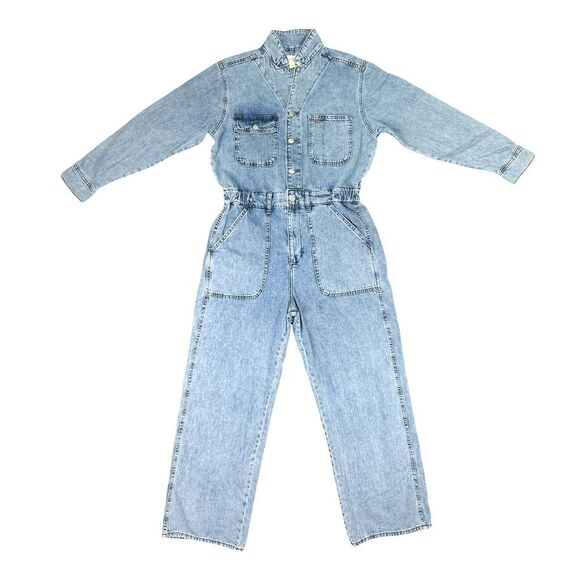 Universal Thread Denim Utility Jumpsuit - Size 6R - Picture 2 of 7